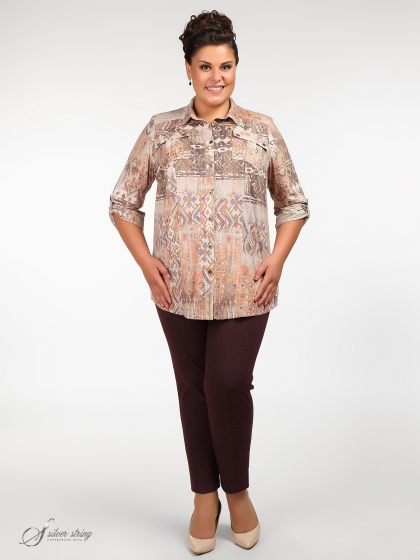 Женская одежда больших размеров - блузка - 264442014