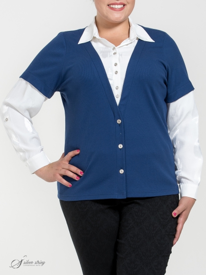Женская одежда больших размеров - блузка - 255431708