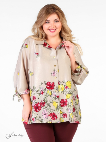 Женская одежда больших размеров - блузка - 290445728