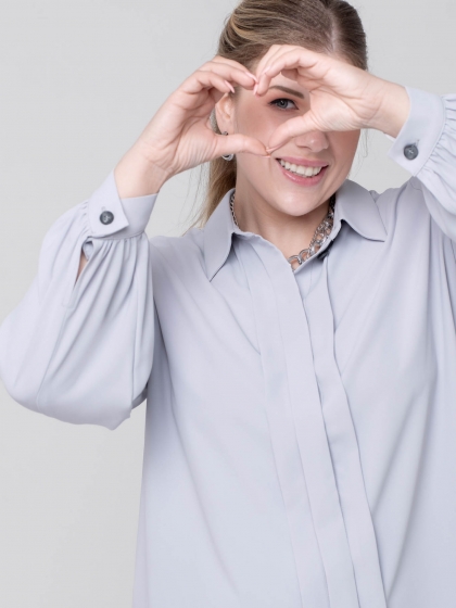 Женская одежда больших размеров - блузка - 340423630152