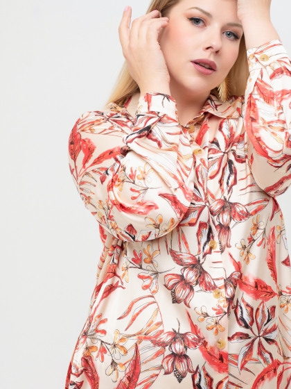 Женская одежда больших размеров - блузка - 354424190148