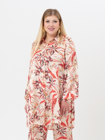 Женская одежда больших размеров - блузка - 354424190148