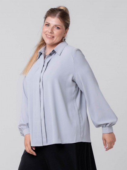 Женская одежда больших размеров - блузка - 340423630152