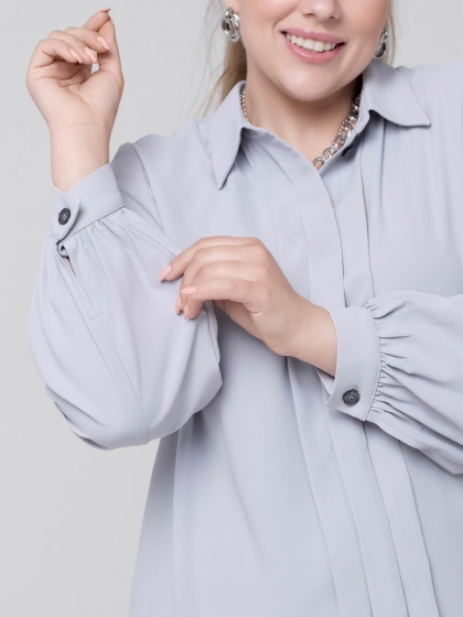 Женская одежда больших размеров - блузка - 340423630152