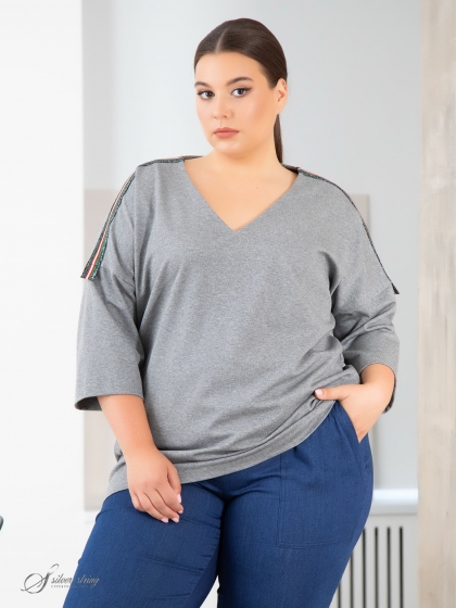 Женская одежда больших размеров - джемпер - 325916160110