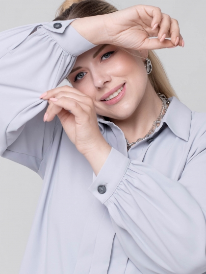 Женская одежда больших размеров - блузка - 340423630152