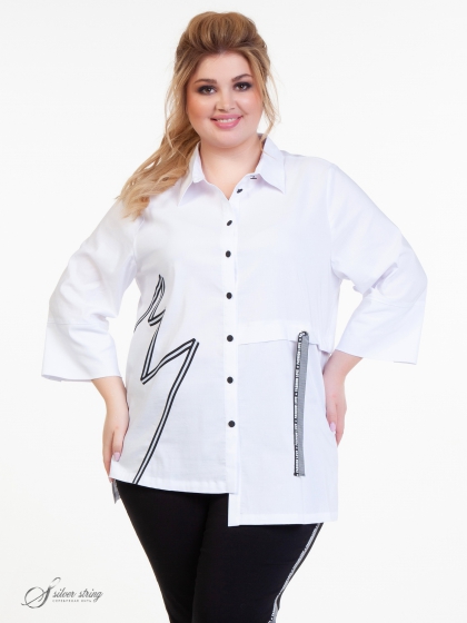 Женская одежда больших размеров - блузка - 30046130101